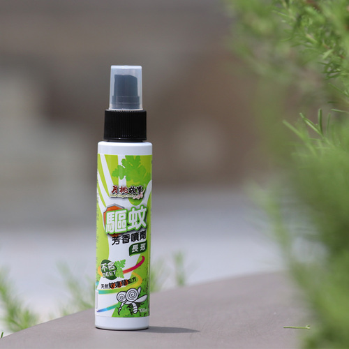 驅蚊芳香噴劑100ml。天然連蚊草配方，不含DEET。3個月以上小朋友適用，健康無負擔。氣味清新，對蚊子有效驅趕。  |產品介紹|月桃專區|個人清潔.保養|身體保養